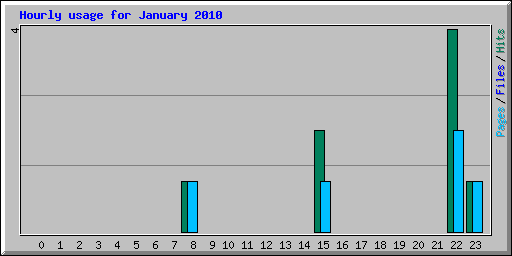 Hourly usage for January 2010