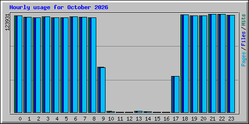 Hourly usage for October 2026